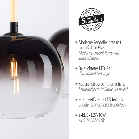 Lampa wisząca LUMA (2411-18) - Paul Neuhaus