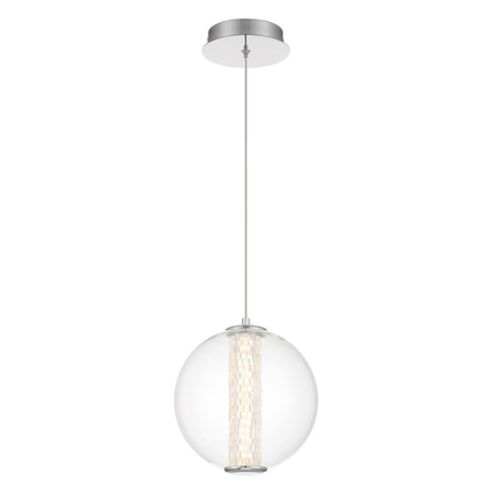 Lampa wisząca Atomo - 1 źródło światła - Polerowany chrom (QN-ATOMO-1P-PC) - Quintiesse