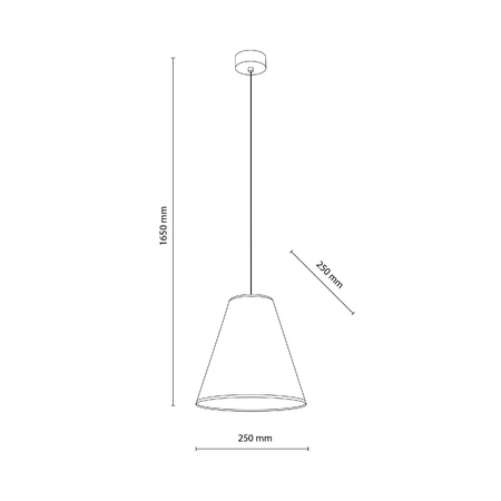 CONEA SABIA LAMPA WISZĄCA 1XE27 (11202) - TK Lighting