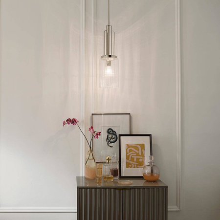 Lampa wisząca Kimrose - 1 źródło światła - Polerowany nikiel (QN-KIMROSE-MP-PN) - Quintiesse