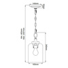 Lampa wisząca  Hounslow (FE-HOUNSLOW-P-PN) - Elstead Lighting