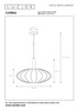 Lampa wisząca CORINA (03447/52/38) - Lucide