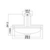 Lampa sufitowa Taylor (QZ-TAYLOR-SFBATH) - Elstead Lighting