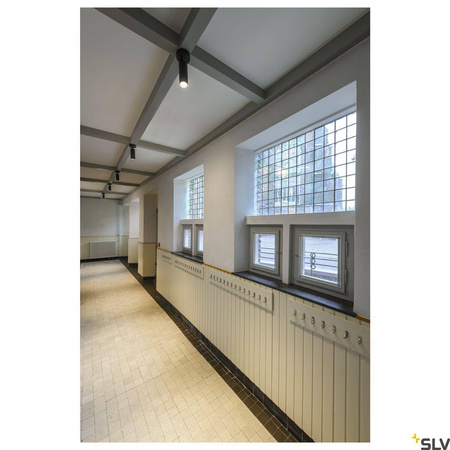 NUMINOS® SPOT DALI S, wewnętrzna oprawa sufitowa natynkowa LED, czarna/czarna 3000 K 36° (1004395) - SLV