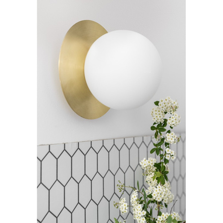 BORRA A mosiężna lampa ścienna / kinkiet z podwyższoną szczelnością IP44 (BRA120S0) - Ummo