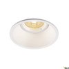 HORN-O, lampa wpuszczana, QPAR51, okrągła, kolor biały matowy, maks. 50W, ze sprężynami zaciskowymi (113161) - SLV