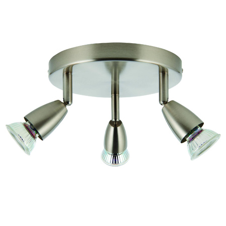 Lampa sufitowa Amalfi 3lt round satin nickel 35W (G2523413) - Saxby