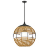 Średnia lampa wisząca na taras Maddox karmelowy beż (QN-MADDOX-P-M-BK-CAM) - Quintiesse