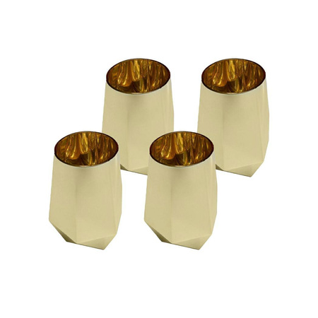 KARE komplet 4 szklanek DIAMOND 510 ml    złoty (57342) - Kare Design