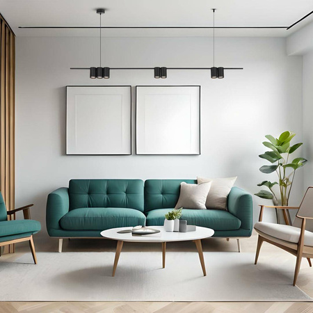 Lampa wisząca (listwa) GENESIS BLACK 7xGU10 (ML0370) - Milagro