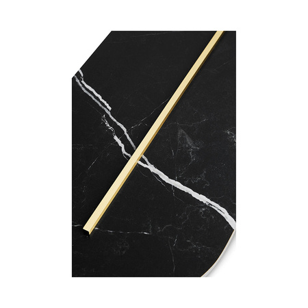 ROKKE STONE czarna lampa ścienna / kinkiet z ozdobnym detalem (RKS23020) - Ummo