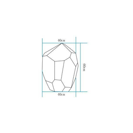 Lampa ogrodowa kamień DIAMOND XL LED RGBW 16 kolorów 60 cm (ES-ST016) - Step into Design