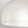 Półplafon Sylvia - 1 źródło światła - Szczotkowane złoto (ALM-SYLVIA-SF-BG-CL) - Elstead Lighting