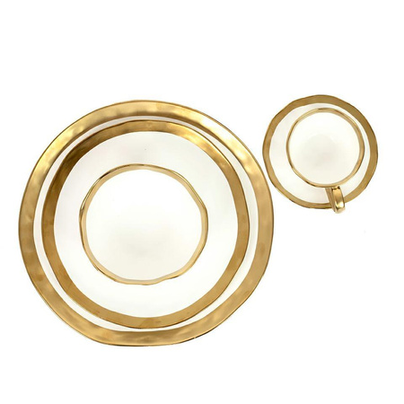 KARE talerz BELL 31 cm biało-złoty (60500) - Kare Design