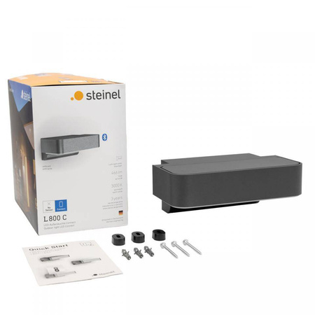 Zewnętrzna oprawa na ścianę  LED L 800 C antracytowy z BLUETOOTH (ST079291) - STEINEL