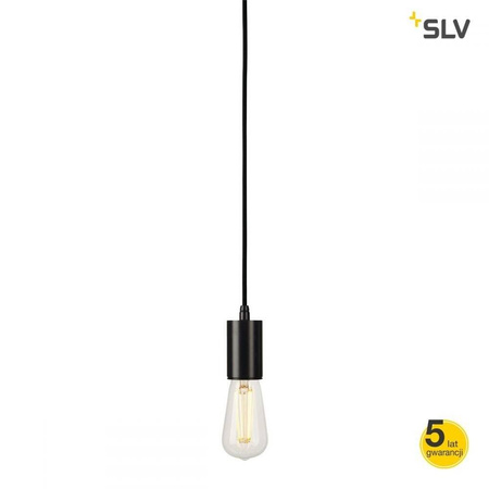 FITU, wisząca, A60, okrągła, czarna, 5m bez wtycz., max. 60W - żyrandol