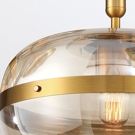 Lampa wisząca Nottingham - 1 źródło światła - Antyczny mosiądz (QN-NOTTINGHAM-1P-AB) - Quintiesse