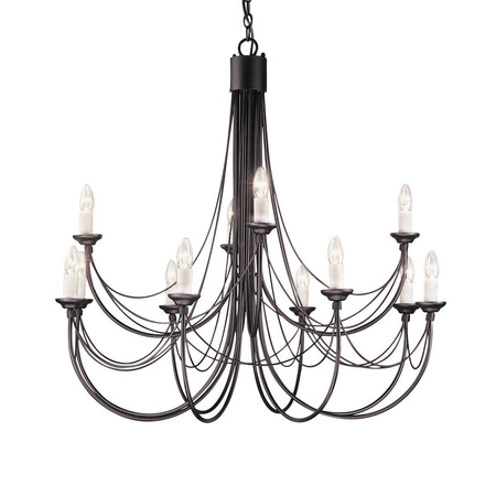 Żyrandol Carisbrooke (CB12-BLACK) - Elstead Lighting
