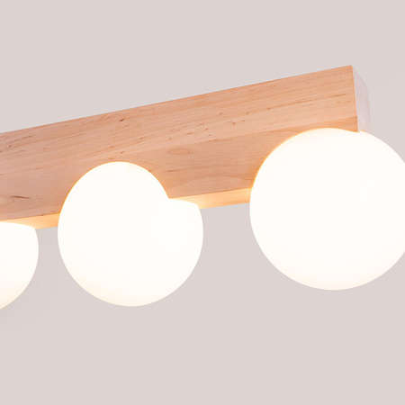 Plafon BULBO 3 naturalne drewno (SL.1684) - Sollux Lighting