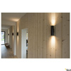 ENOLA_B, lampa ścienna, QPAR51, okrągła, up/down, kolor czarny, maks. 50W, z czarnym pierścieniem dekoracyjnym (151800) - SLV
