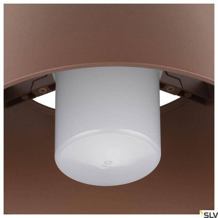 Zewnętrzna oprawa sufitowa PHOTONI kolor rdzy (1007582) - SLV