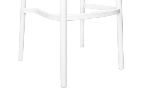 Krzesło barowe WICKY białe (KH010100246) - King Home