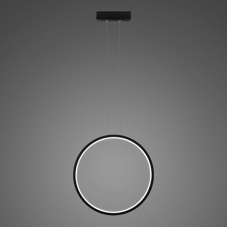 Lampa wisząca Ledowe Okręgi No.1 X 40cm 3k 22W czarny (LA073/X_40_in_3k_black_22W) - ALTAVOLA DESIGN