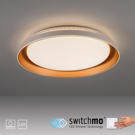 SATI LAMPA SUFITOWA MATOWY MOSIĄDZ (14368-60) - Paul Neuhaus