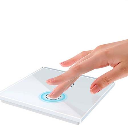 Włącznik dotykowy LIVOLO podwójny EC Wi-Fi czarny (VL-C702EC-62) LIVOLO