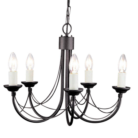 Żyrandol Carisbrooke (CB5-BLACK) - Elstead Lighting
