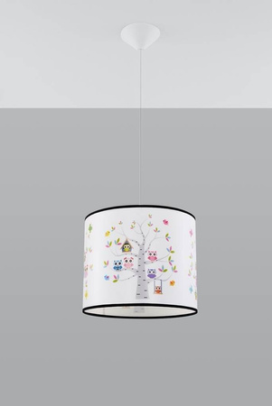 Lampa wisząca do pokoju dziecka bajkowy wzór SOWY 30 (SL.1422) - Sollux Lighting