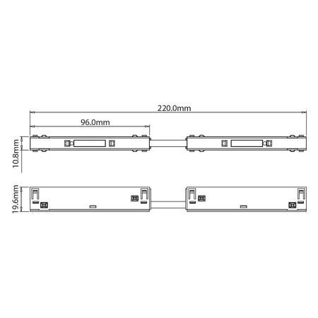 Łącznik prosty magnetic track 10mm (ML2190) - Milagro