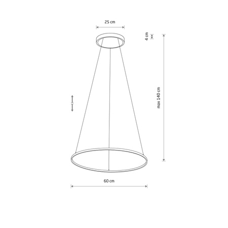 Lampa wisząca CIRCOLO LED M (11403) - Nowodvorski