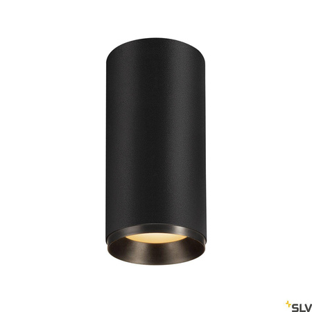 NUMINOS® CL PHASE L, wewnętrzna oprawa sufitowa natynkowa LED, czarna/czarna 2700 K 36° (1004315) - SLV