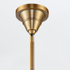 Lampa wisząca Willard - 1 źródło światła - Vintage mosiądz (QN-WILLARD-P-VBS-PG) - Quintiesse