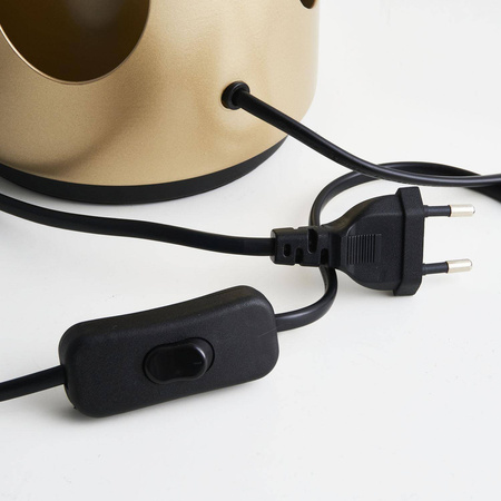 Lampa stołowa FATA transparentno złota 35 *46 cm (ST-7278-S GOLD) - Step into Design