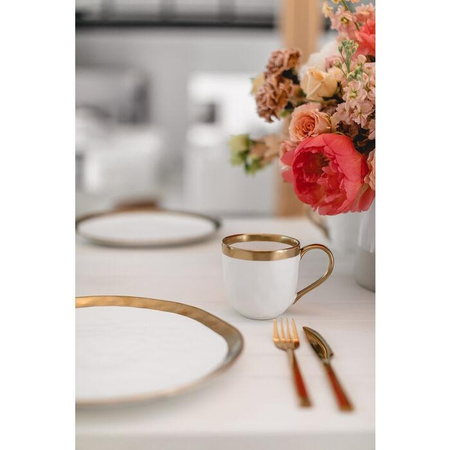 KARE kubek BELL biało-złoty (60504) - Kare Design