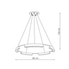Lampa wisząca Tura 80 cm czarna LED CCT (LP-9786/1P 80cm BK) - Light Prestige