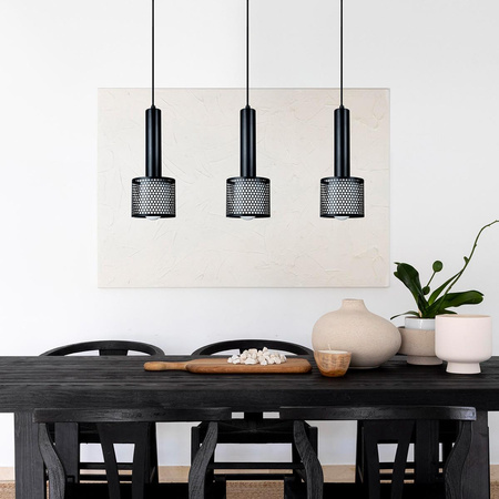 Lampa wisząca Amo czarna 3xE27 (LP-0702/3L BK) - Light Prestige