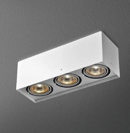 Oprawa natynkowa SQUARES 50x3 ON 230V kol. BIAŁY (46011-0000-U8-PH-13) - Aqform