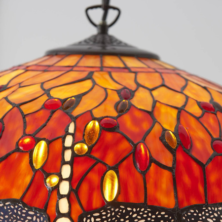 Lampa Wisząca Dragonfly flame (64082) Tiffany
