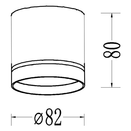Kendal Oprawa natynkowa 1 x GX53 biała  (LP-6331/1SM R1 WH) - Light Prestige