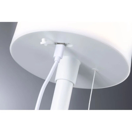 Lampka stołowa solarna BARTJA LED 3-STEP DIM USB-C 1.6W 160lm 2700K IP44 biały / tworzywo sztuczne (PL94606) - PAULMANN