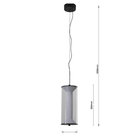 Lampa wisząca Aeris transparentna LED CCT (LP-2137/1P TR) - Light Prestige
