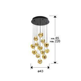 Zaria lampa wisząca 13L (502344) - Schuller