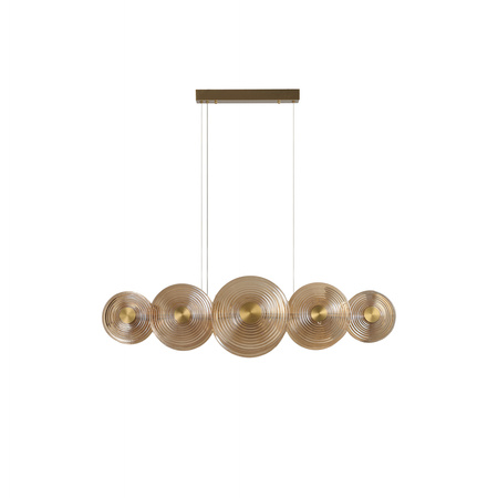 Bursztynowa lampa wisząca NAZAR PENDANT 5 3-STEP DIMM (AZ6531) Azzardo