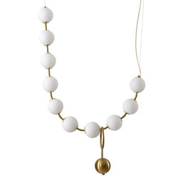 Lampa wisząca CORALLI L biało-mosiężna (DP0251-L1380) - Step into Design