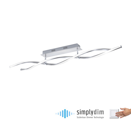 POLINA LAMPA SUFITOWA STALOWY (9143-55) - Paul Neuhaus