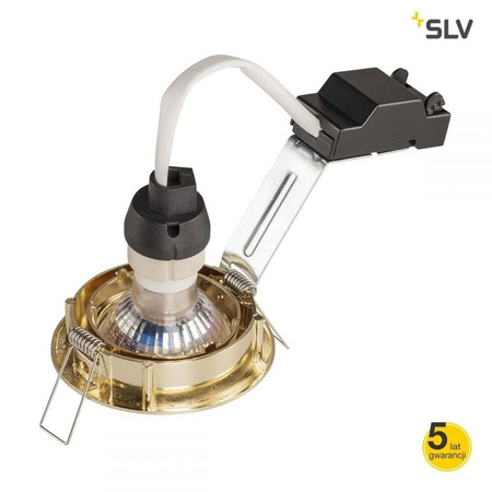 PIKA QPAR51, sufitowa, do wbudowania, ruchoma mosiądz, max. 50W