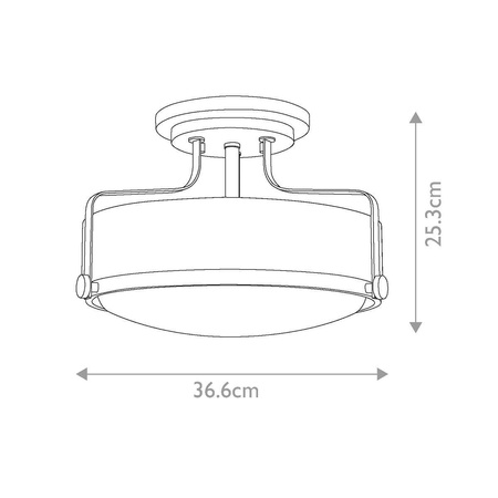 Lampa sufitowa Harper (HK-HARPER-SFS-HB) - Elstead Lighting